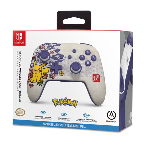 PowerA NSGP0324-01 Enhanced Nintendo Switch vezeték nélküli Pikachu Blossom kontroller