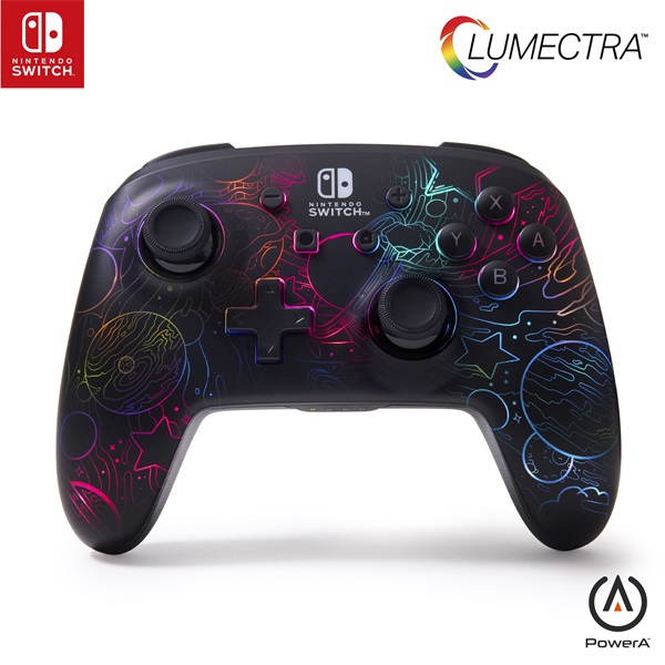 PowerA NSGP0349-01 Enhanced Nintendo Switch vezeték nélküli Lumectra Etched Galaxy kontroller