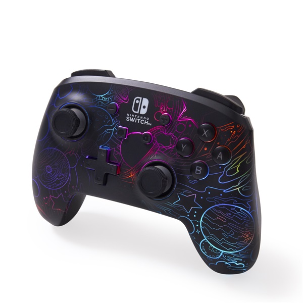 PowerA NSGP0349-01 Enhanced Nintendo Switch vezeték nélküli Lumectra Etched Galaxy kontroller