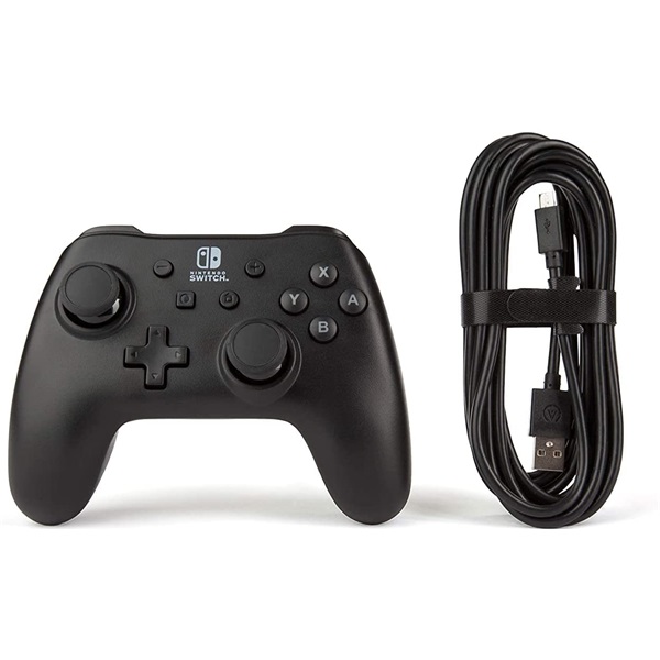 PowerA Nintendo Switch vezetékes matt fekete kontroller