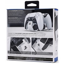 PowerA 1522855-01 Playstation 5 Dual Charger fekete-fehér dokkoló töltőállomás