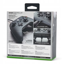 PowerA 1519265-03 Xbox Series X|S/Xbox One vezetékes fekete kontroller