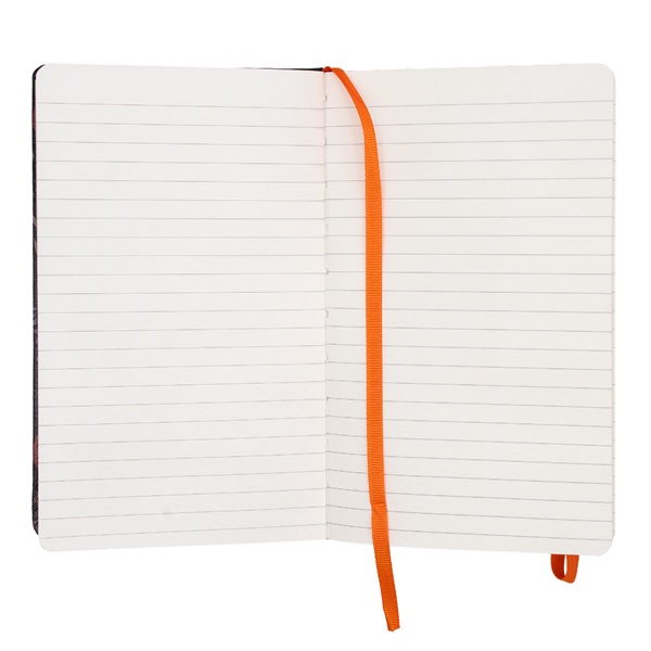 Pukka Pad Bloom A5 192 oldalas vonalas fekete gumipántos notesz