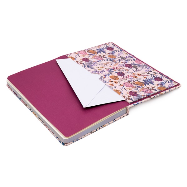 Pukka Pad Bloom A5 192 oldalas vonalas rózsaszín gumipántos notesz