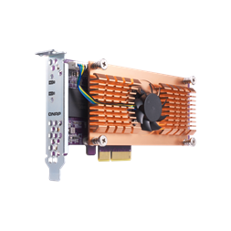 QNAP QM2-2P-244A 2x M.2 SSD port bővítő kártya, PCIe