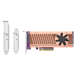 QNAP QM2-2P-384A 2x M.2 SSD port bővítő kártya, PCIe