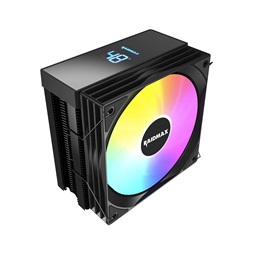 RAIDMAX AM1204B ARGB 120mm fekete hőfok kijelzős processzor hűtő