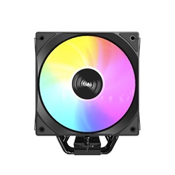 RAIDMAX AM1204B ARGB 120mm fekete hőfok kijelzős processzor hűtő