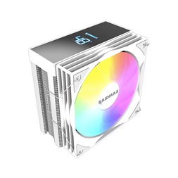 RAIDMAX AM1204W ARGB 120mm fehér hőfok kijelzős processzor hűtő
