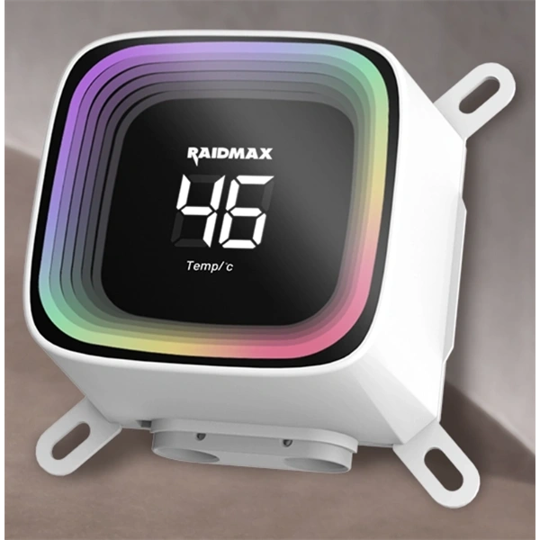 RAIDMAX DIGITAL LD240 ARGB WHITE LCD kijelzős vízhűtés