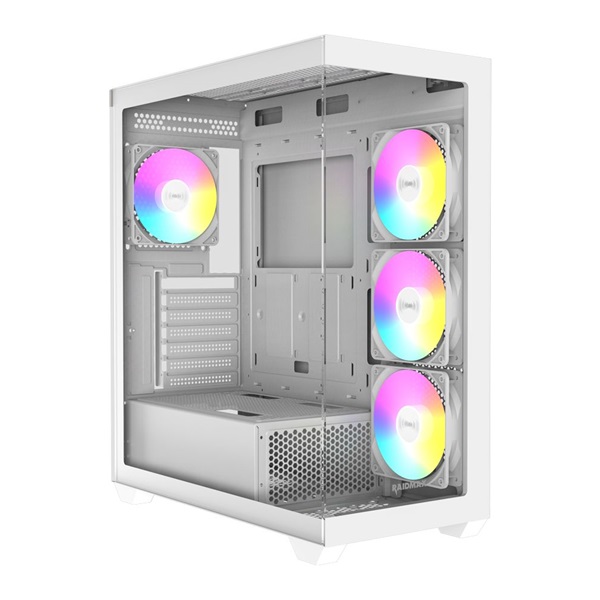 RAIDMAX i800 fehér (táp nélküli) ablakos ATX számítógépház (Újszerű)