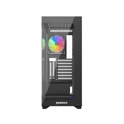 RAIDMAX i800 fekete (táp nélküli) ablakos ATX ház (Újszerű)