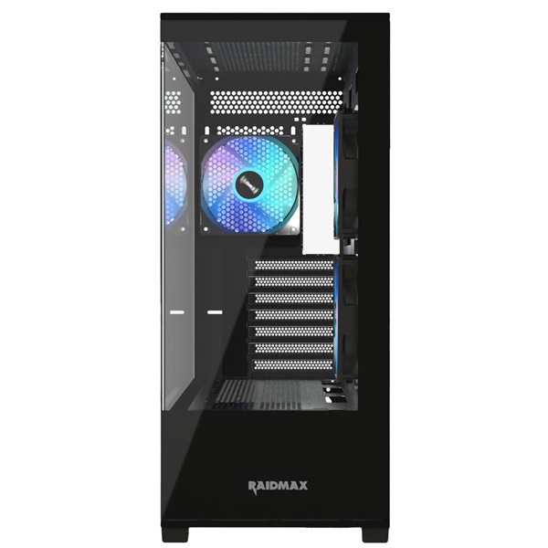 RAIDMAX i801 fekete (táp nélküli) ablakos ATX ház (Újszerű)