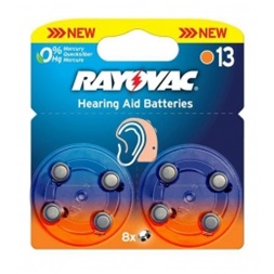 RAYOVAC 13AU-6MFAS BLI8 hallókészülék elem