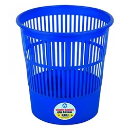 Rácsos kék 16l-es 315x305mm műanyag papírkosár