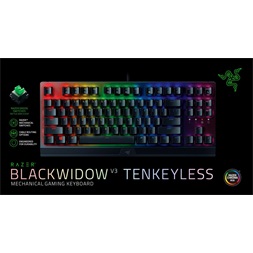 Razer BlackWidow V3 Tenkeyless (Yellow Switch) US RGB gamer billentyűzet