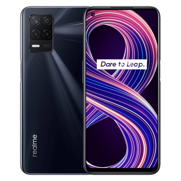 Realme 8 6,5" 5G 4/64GB DualSIM fekete okostelefon (Újszerű)
