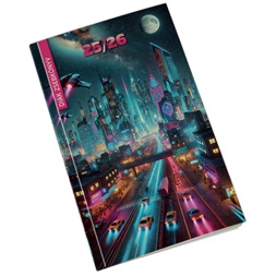 Realsystem 2025/2026 cyberpunk diák zsebkönyv