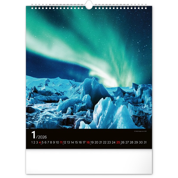 Realsystem 2026 Aurora Borealis 6087 falinaptár