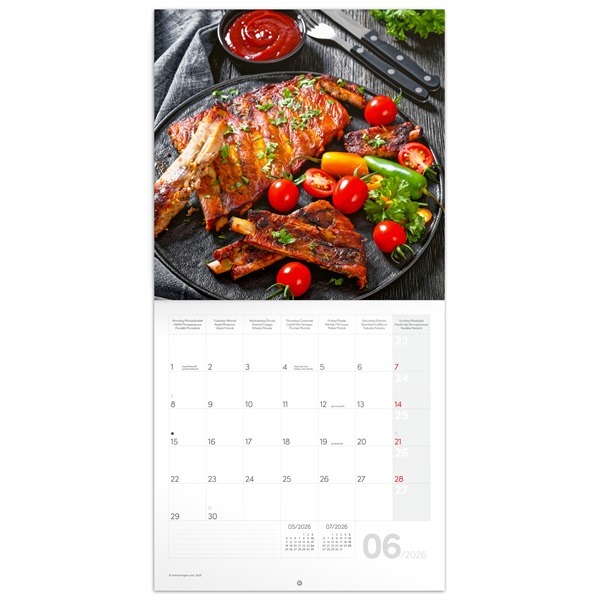 Realsystem 2026 Gourmet 6097-GO falinaptár