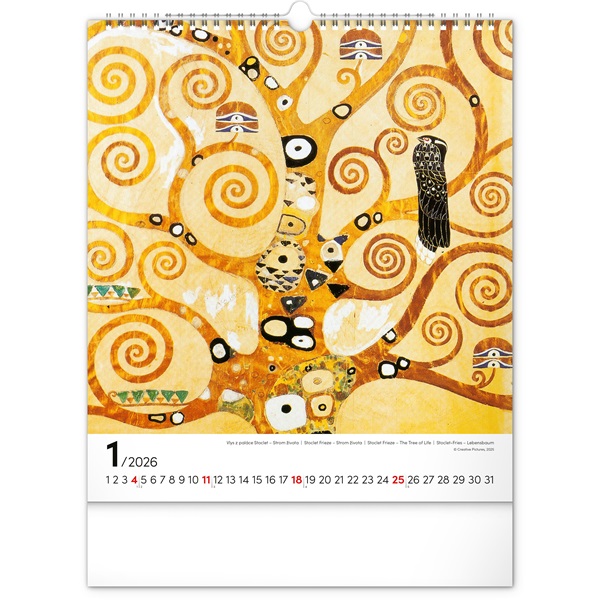 Realsystem 2026 Gustav Klimt 6087-GK falinaptár