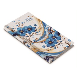 Realsystem 2026 Picture 5811-69 kékvirág álló zsebnaptár