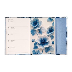 Realsystem 2026 Porcelain Flower 5412 B6 mágneses zsebnaptár