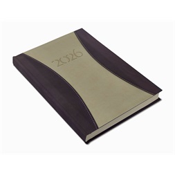 Realsystem 2026 PrémiumA 9322-77 A5 napi beosztású drapp határidőnapló