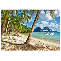 Realsystem 2026 Szigetek 6091-SI falinaptár