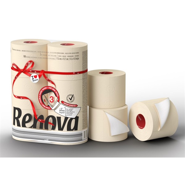 Renova Rl Maxi 6 tekercses 3 réteg bézs toalettpapír