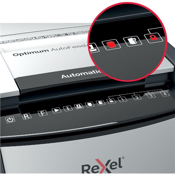 Rexel Optimum AutoFeed+ 100X konfetti automata iratmegsemmisítő