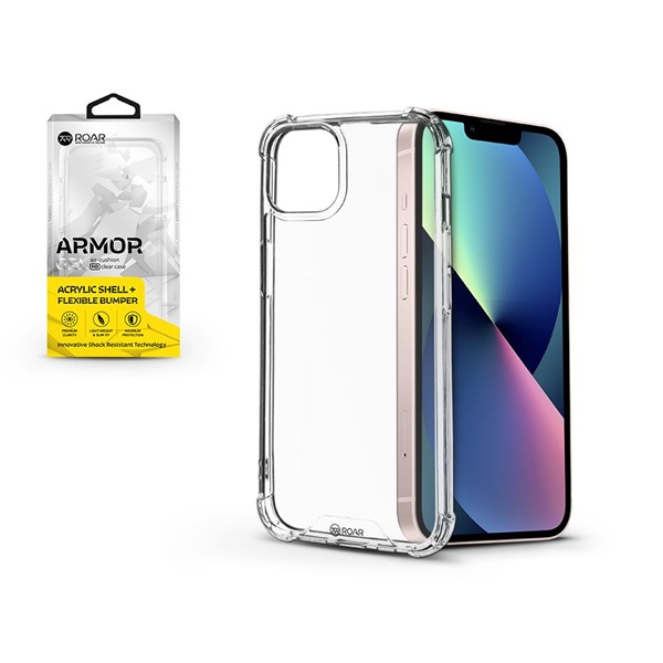 Roar KC0736 Armor Gel iPhone 13 átlátszó ütésálló szilikon védőtok