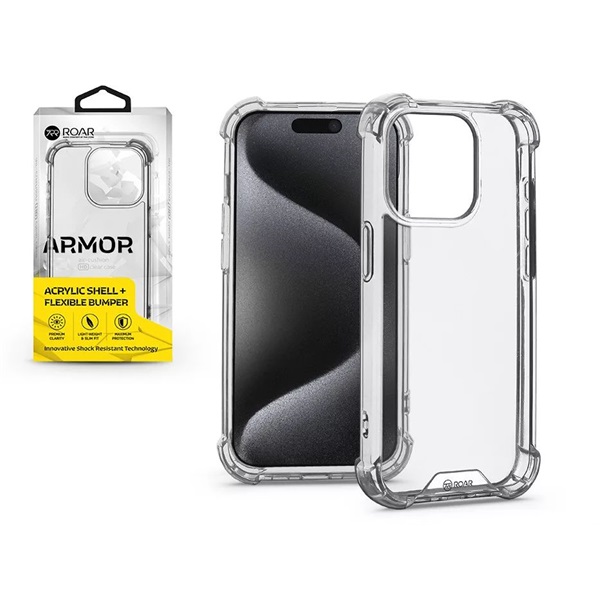 Roar KC247217 Apple iPhone 15 Pro Armor Gel átlátszó szilikon hátlap