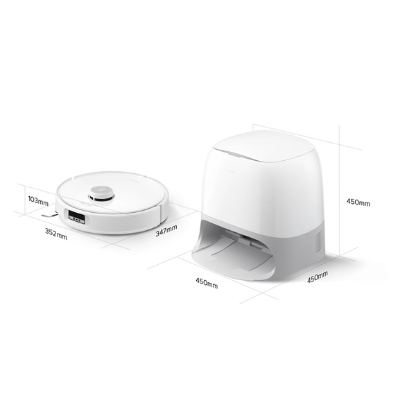 Roborock Qrevo Curv Fehér robotporszívó felmosóval