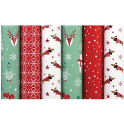 Rotolux SANTAS HELPERS 0,7x2m lakkozott csomagolópapír