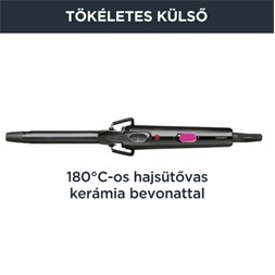 Rowenta CF2133F0 18mm-es fekete-pink hajsütővas