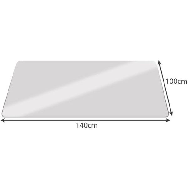 Ruhhy 100x140cm áttetsző padlóvédő székalátét