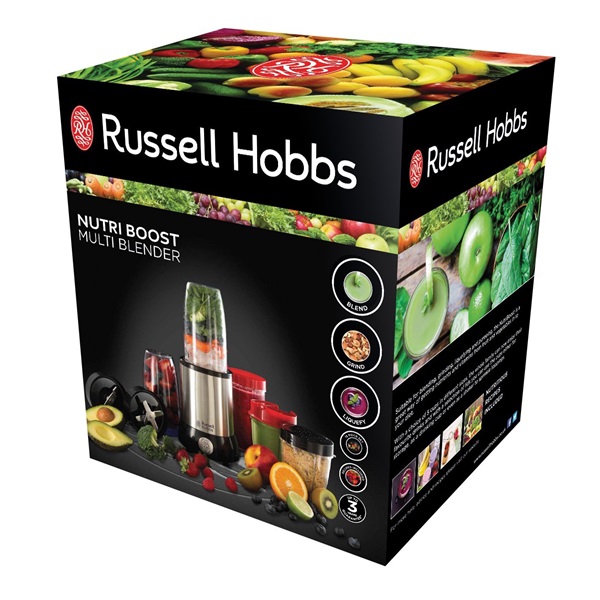 Russell Hobbs 23180-56 NutriBoost 0,7L+0,3L ezüst turmix és aprító