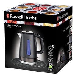 Russell Hobbs 26140-70/RH 1,7L-es fekete vízforraló