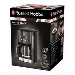 Russell Hobbs 26160-56/RH Matte Black fekete 12 személyes filteres kávéfőző