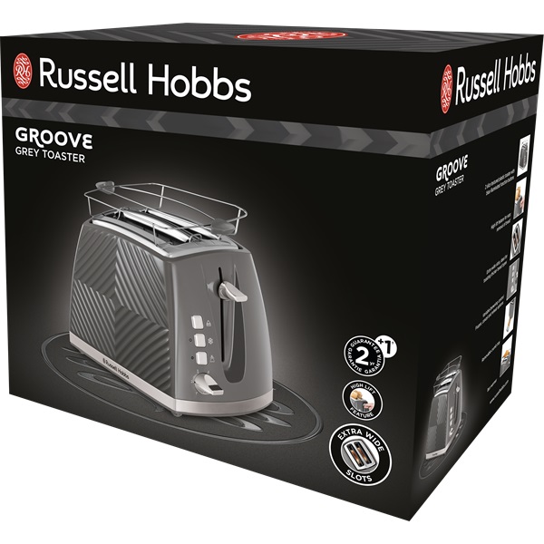 Russell Hobbs 26392-56/RH Groove szürke 2 szeletes kenyérpirító