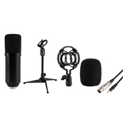 SAL M 12 XLR-3,5mm stúdió mikrofon szett és tripod
