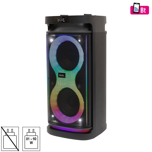 SAL PAR2100BT 80W 2-utas Party hangszóró