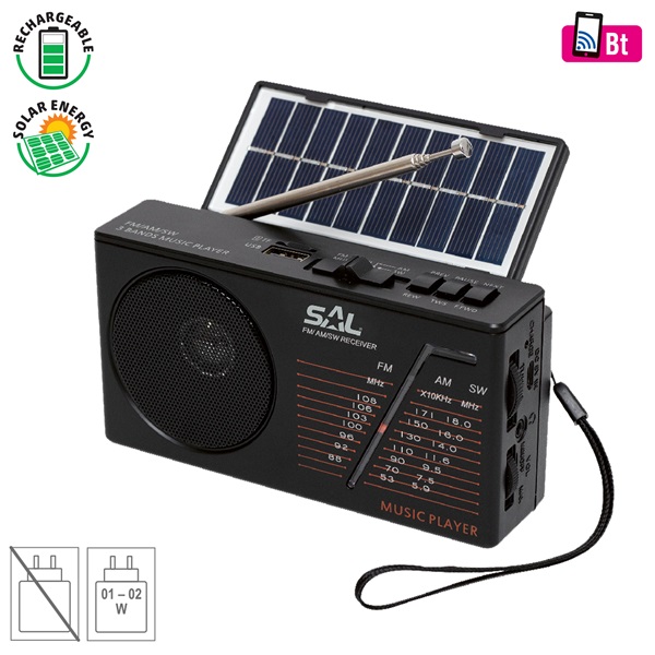 SAL RPH 1 Bluetooth/USB/SD napelemes hibrid rádió