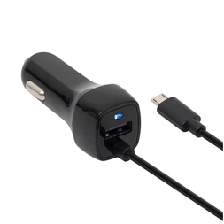 SAL SAU 24MU 2in1 USB-A + microUSB autós töltő