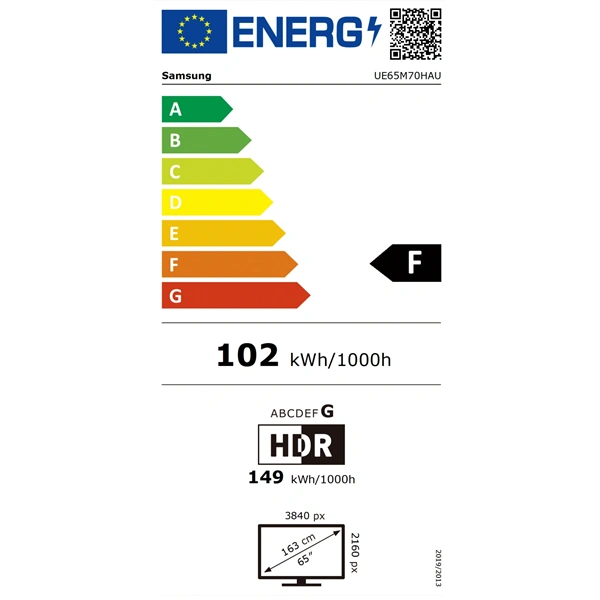 SAMSUNG 65" UE65M70HAUXXH Mini LED 4K UHD Smart TV