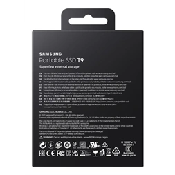 SAMSUNG Portable SSD T9 USB 3.2 Gen 2x2 2TB, Black