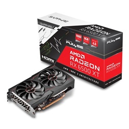 SAPPHIRE PULSE Radeon RX 6500 XT AMD 8GB GDDR6 64bit PCIe videókártya