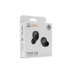 SBOX EARBUDS EB-TWS115 True Wireless Bluetooth fekete fülhallgató