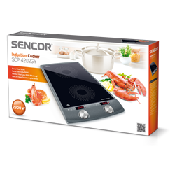 Sencor SCP 4202GY fekete-szürke indukciós főzőlap